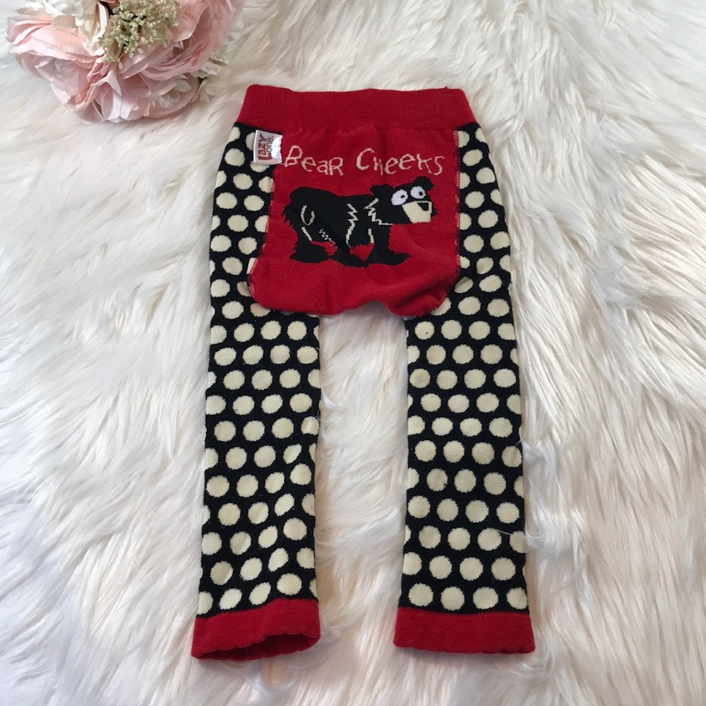 NWOT Lazy One Bear Cheeks thick Leggings